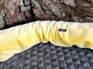 LazyBones MEDIUM Kissen mit Überbezug / Meroon- Striped / S