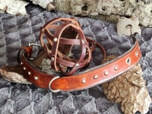 Maulkorb aus Leder Grösse S bis XXL